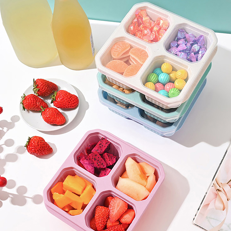 Meal Prep Kinder - Контейнеры для закусок с 4 отделениями,