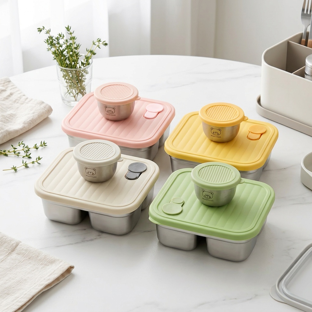 Meal Prep Kinder - Ланч-бокс из нержавеющей стали 304 для