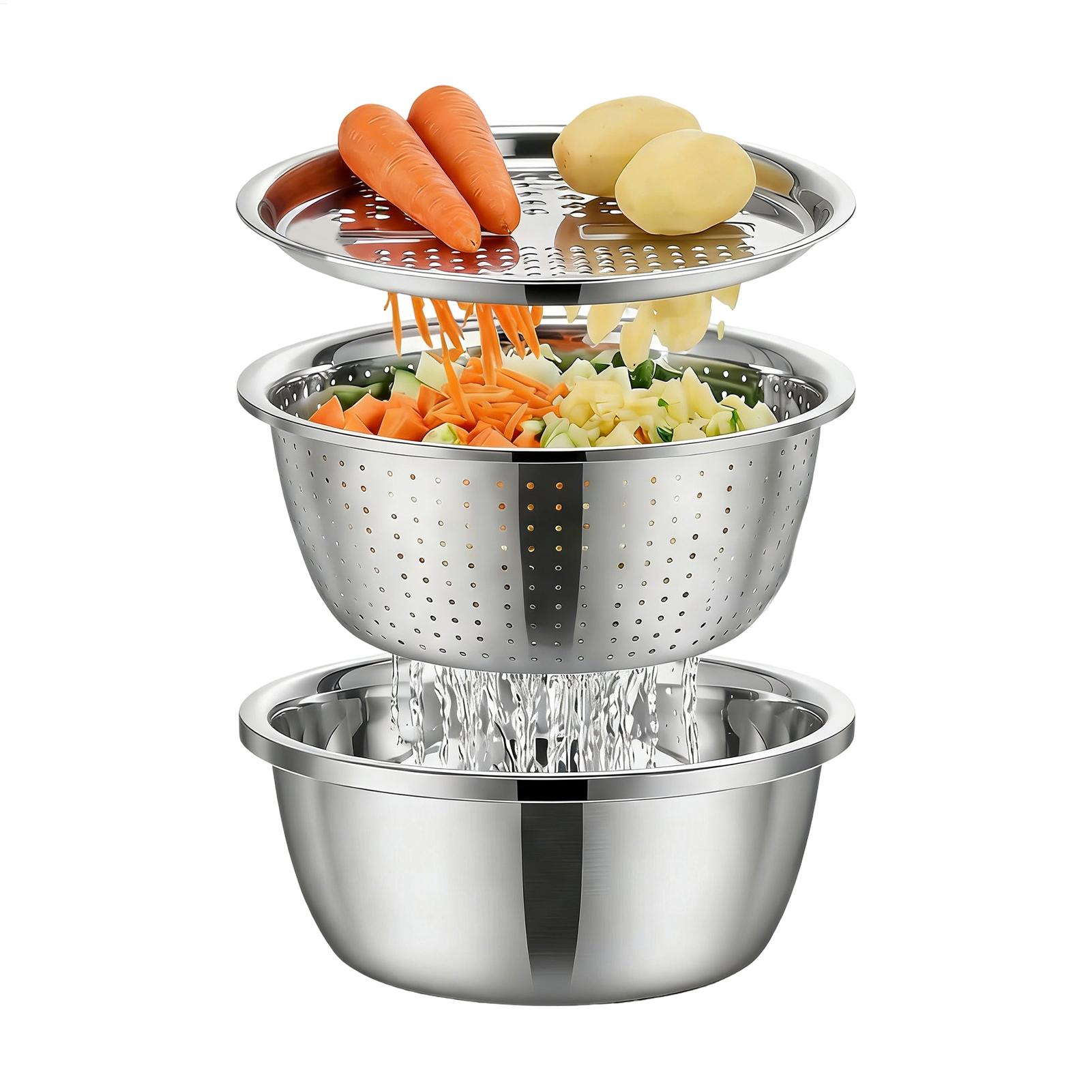Meal Prep Rice - Дуршлаг-корзина из нержавеющей стали 26 см