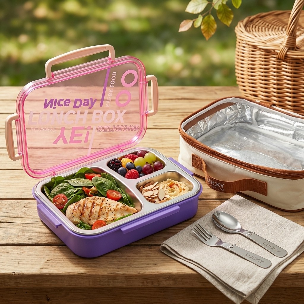 Meal Prep Kinder - Ланч-бокс из нержавеющей стали 304 для