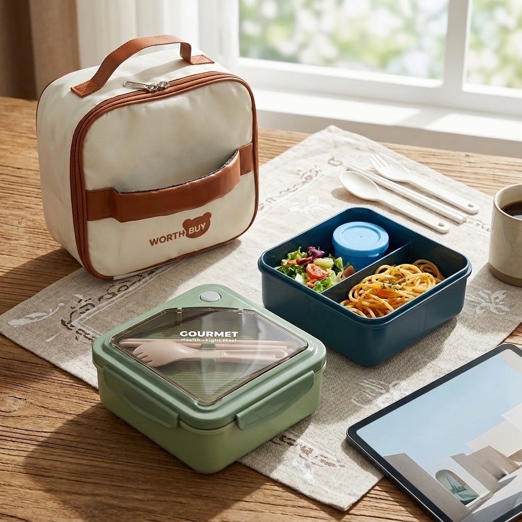 Meal Prep Kinder - Пластиковый ланч-бокс для микроволновки с разделителями,