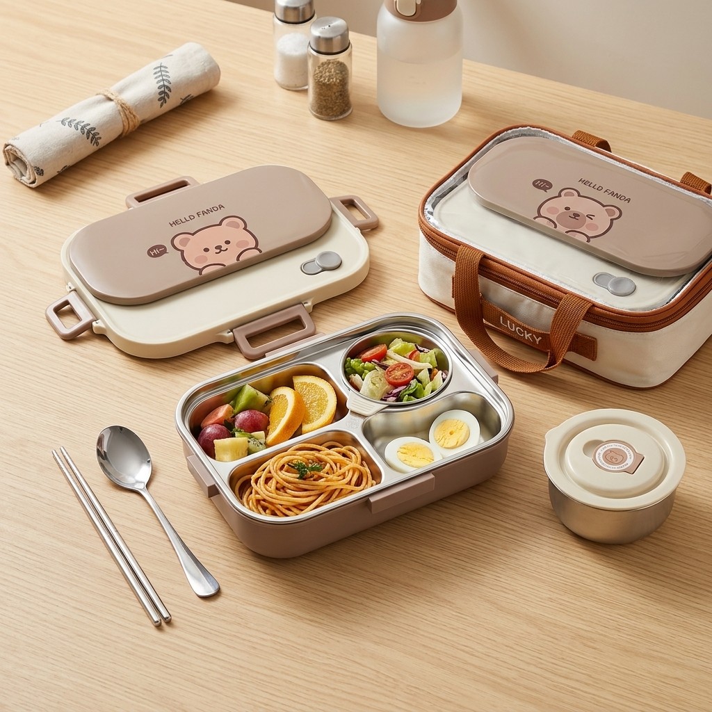 Meal Prep Kinder - Ланч-бокс из нержавеющей стали 304 с