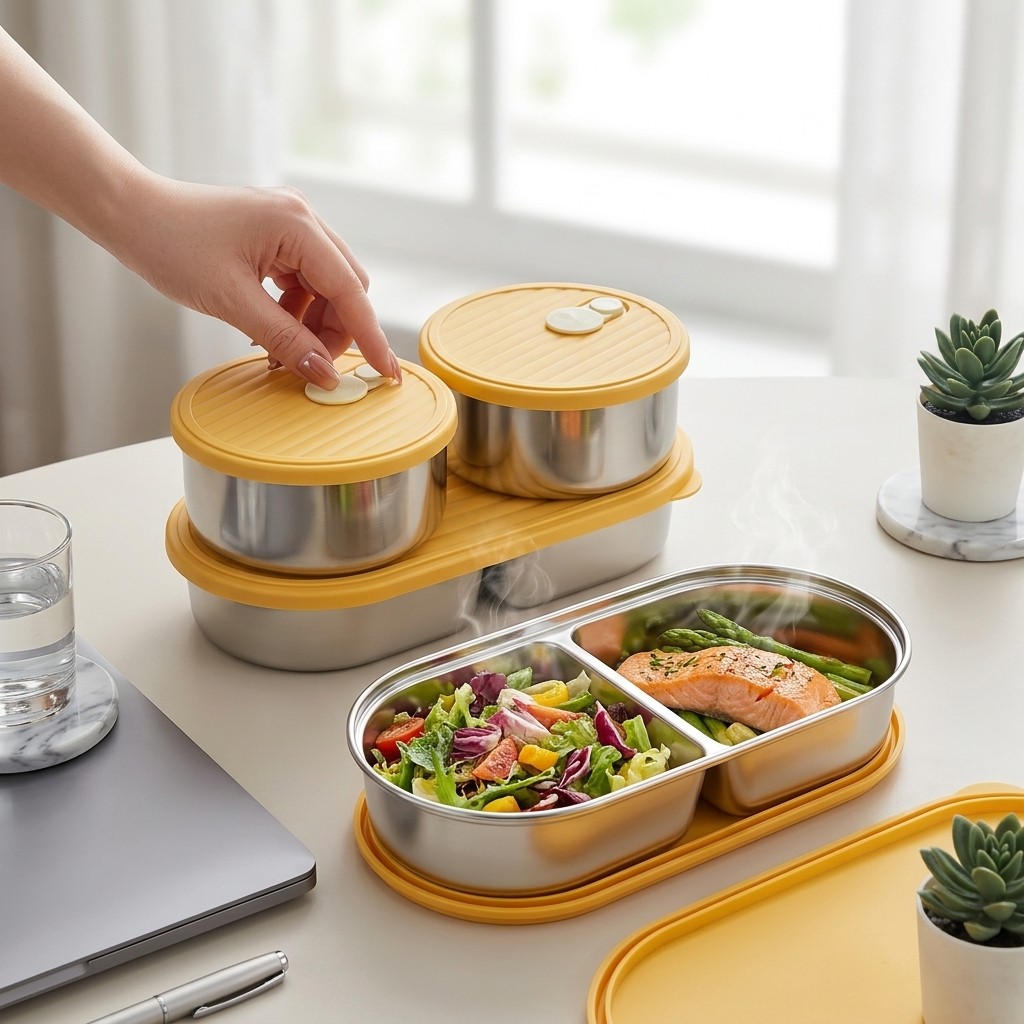 Набор ланч-боксов из нержавеющ – обзор и цена Meal Prep Kinder