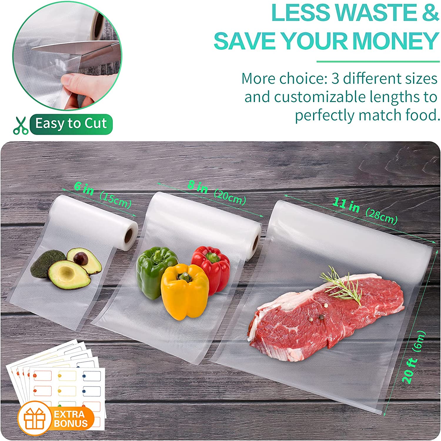 Пакеты для вакуумной упаковки  – обзор и цена Meal Prep Vacuum Seal