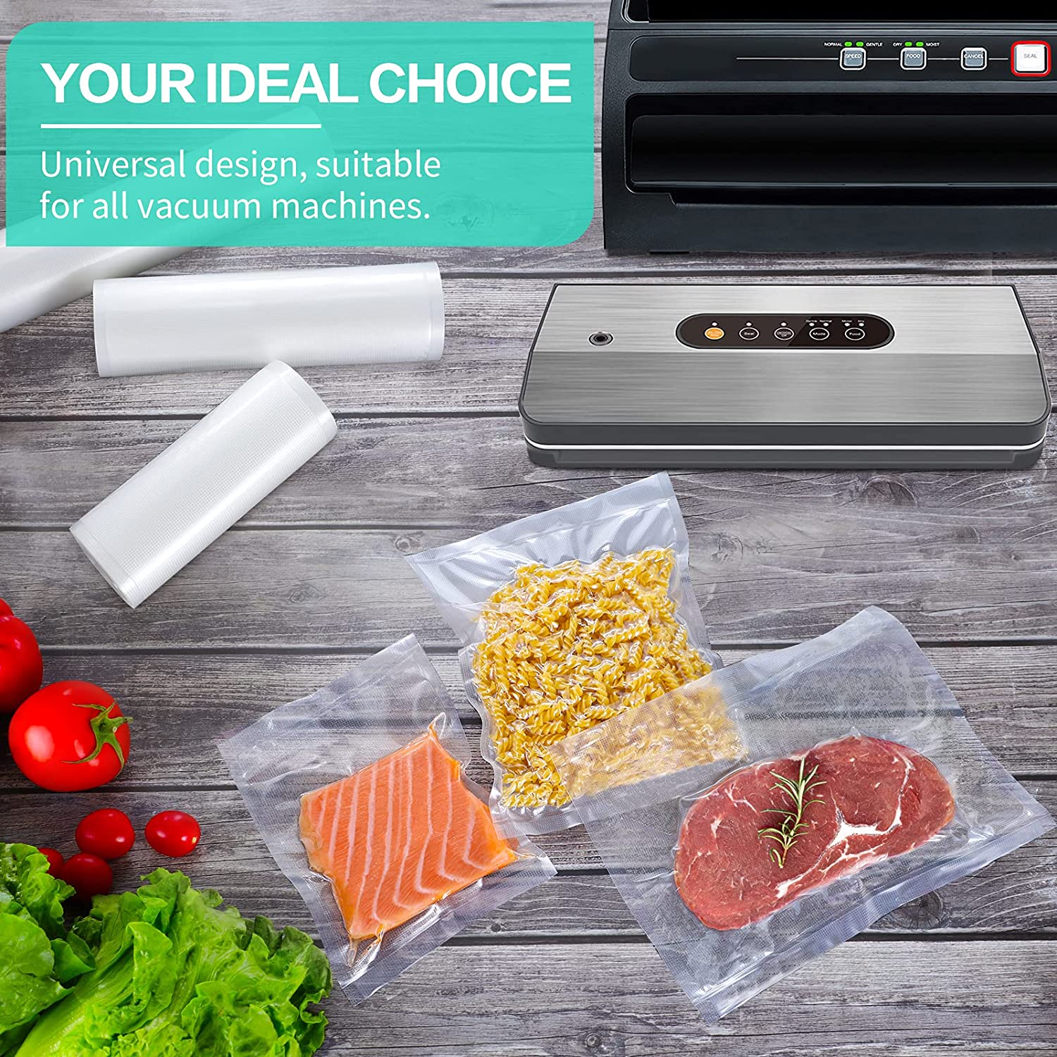 Пакеты для вакуумной упаковки  – обзор и цена Meal Prep Vacuum Seal