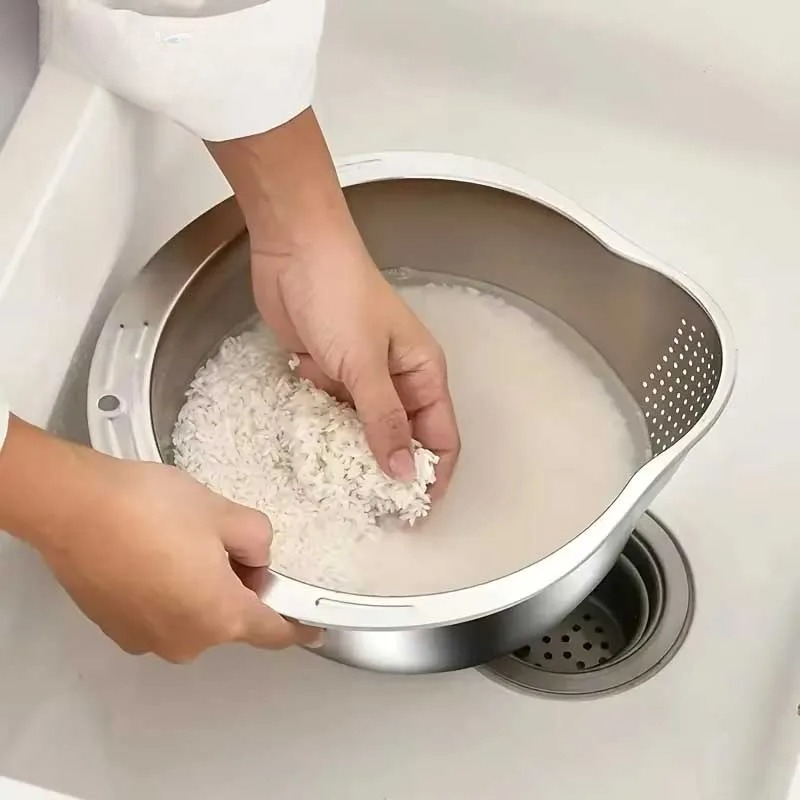 Миска-дуршлаг из нержавеющей с – обзор и цена Meal Prep Rice