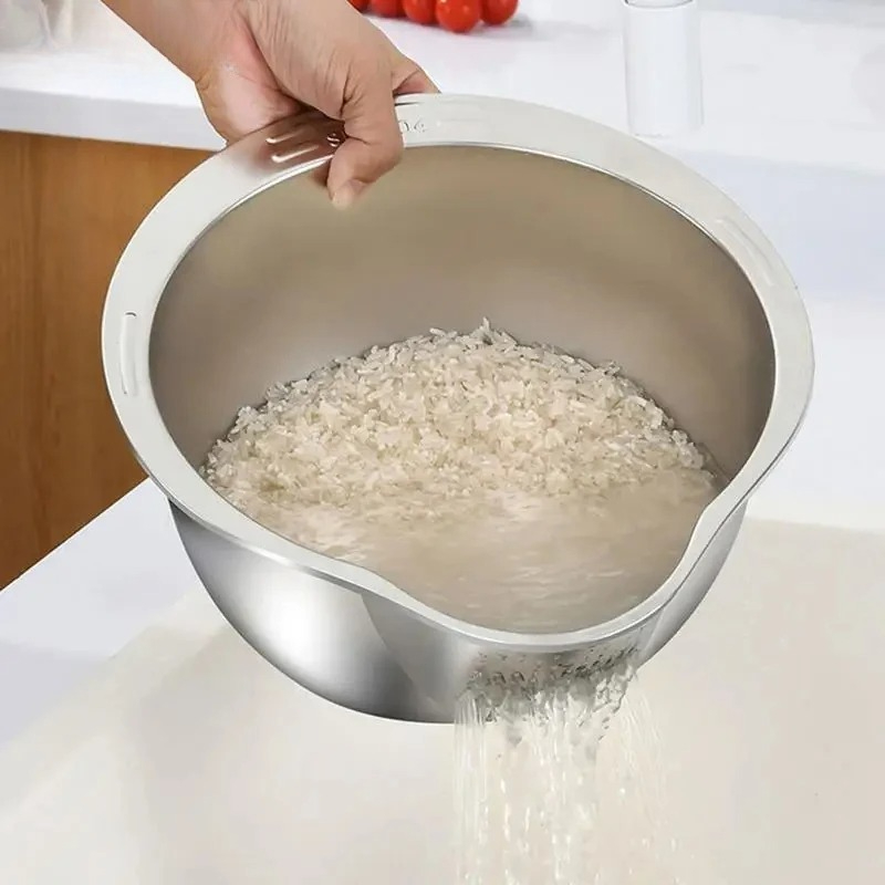 Миска-дуршлаг из нержавеющей с – обзор и цена Meal Prep Rice