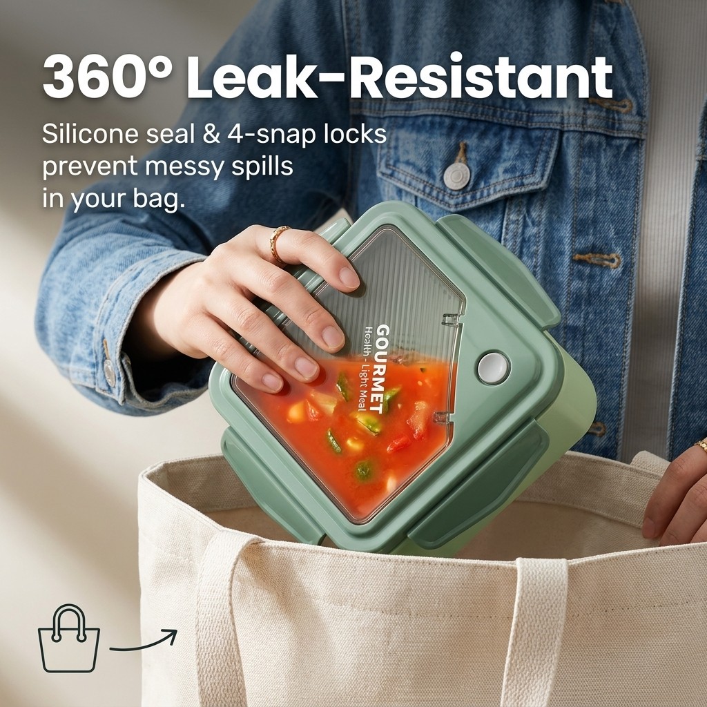 Герметичный пластиковый ланч-б – обзор и цена Meal Prep Kinder